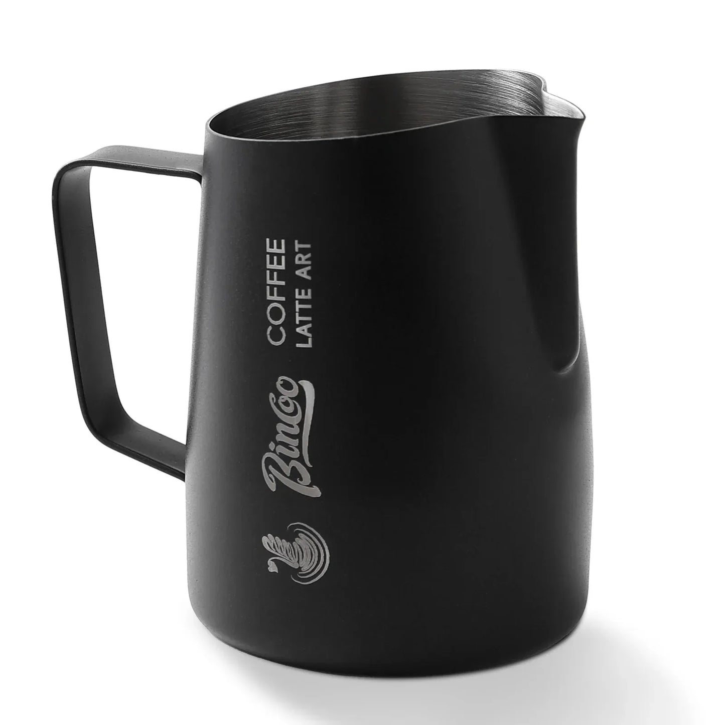 Bincoo Milk Frothing Pitcher with Sharp Spout & Angled Rim 420ml