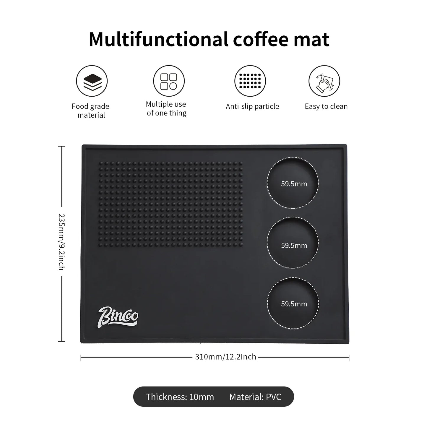 Bincoo Non-slip Coffee Tamper Holder Pad