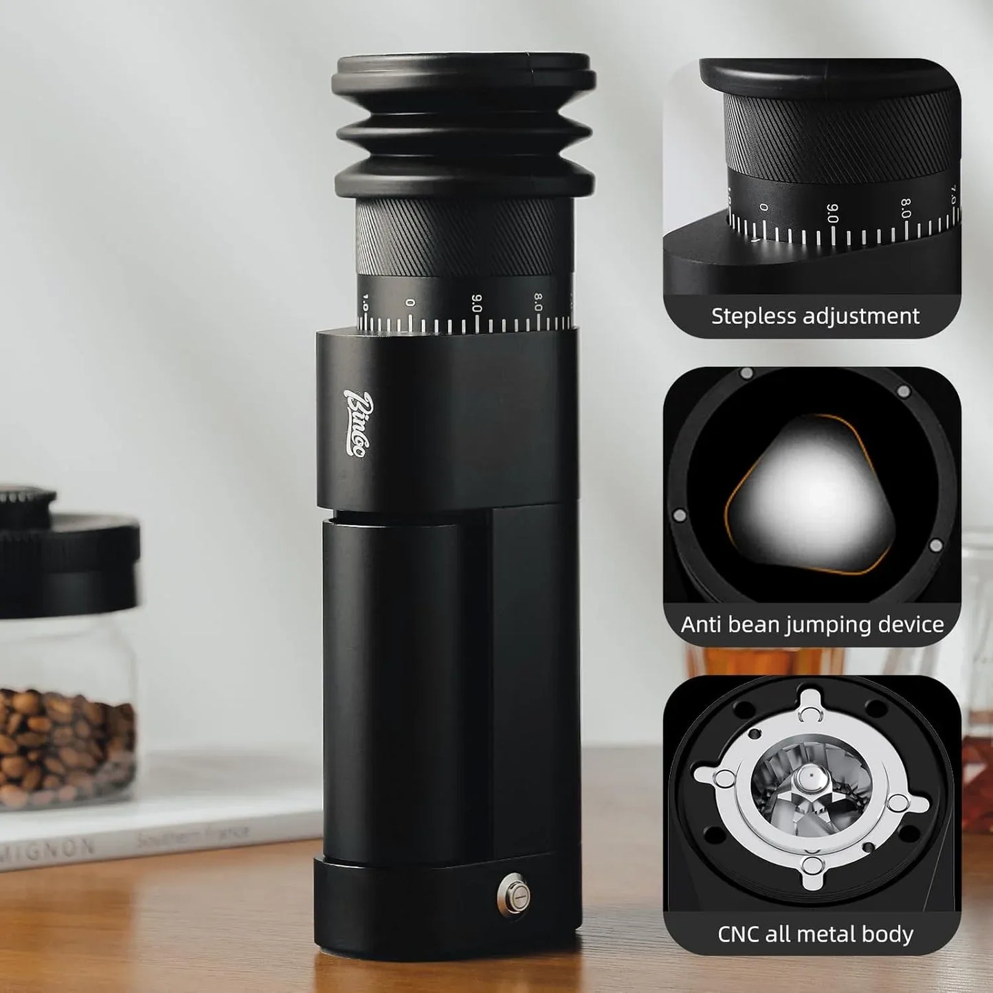 Bincoo One-Touch Coffee Bean Grinder