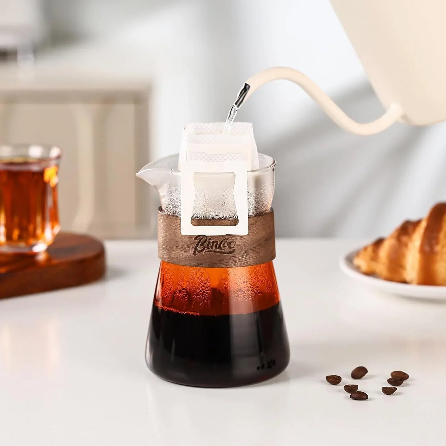 Bincoo Orange Pour Over Coffee Maker Set
