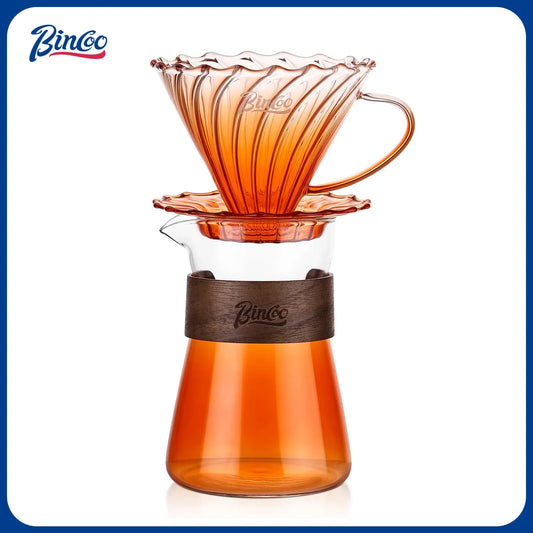 Bincoo Orange Pour Over Coffee Maker Set
