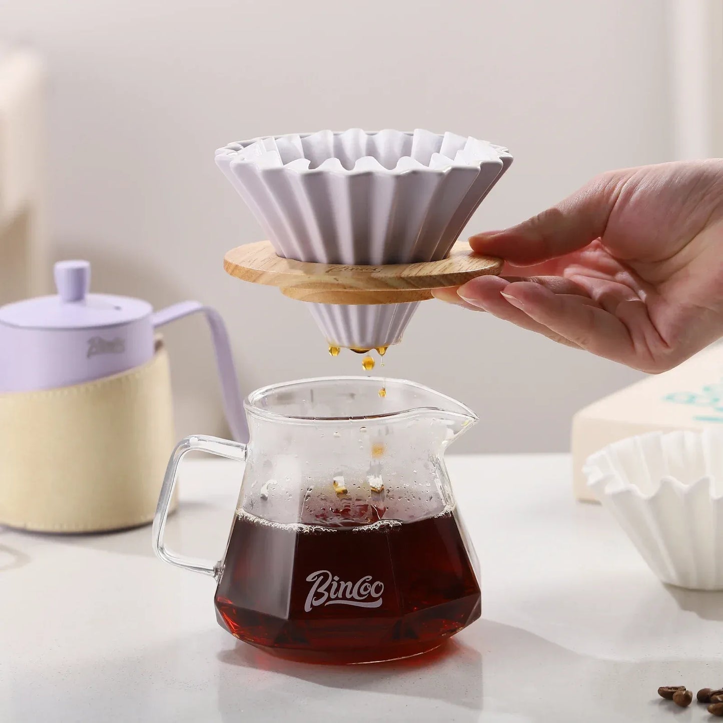 Bincoo Origami Ceramic Coffee Dripper
