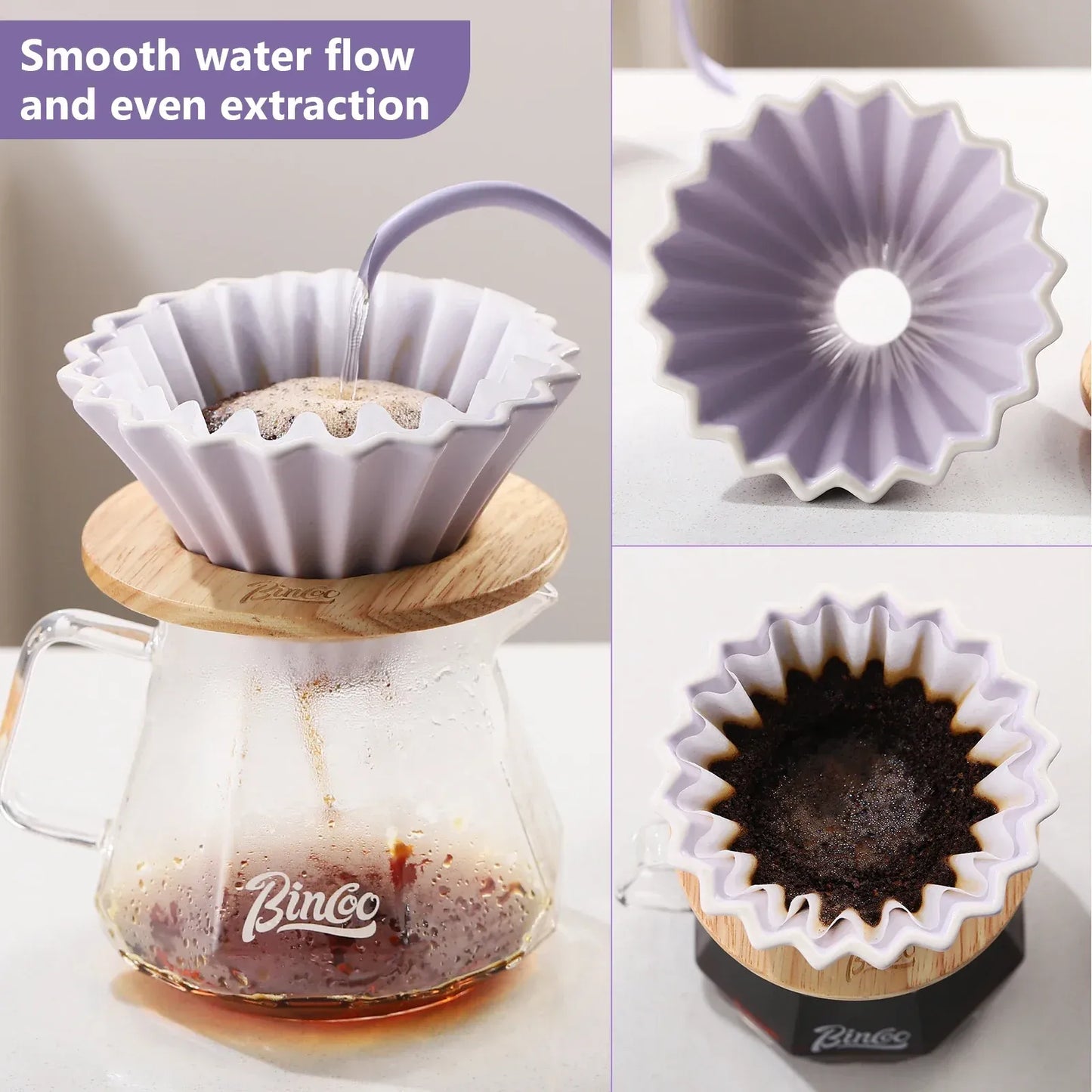 Bincoo Origami Ceramic Coffee Dripper