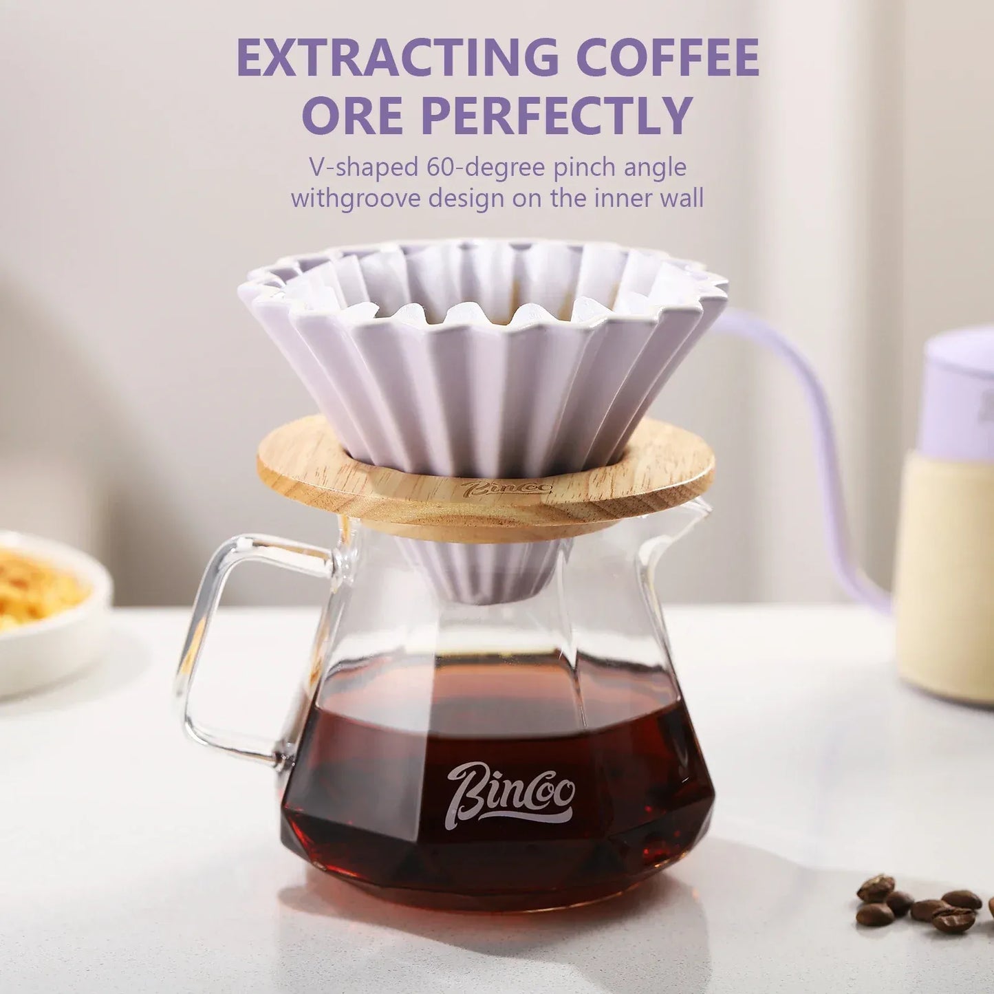 Bincoo Origami Ceramic Coffee Dripper