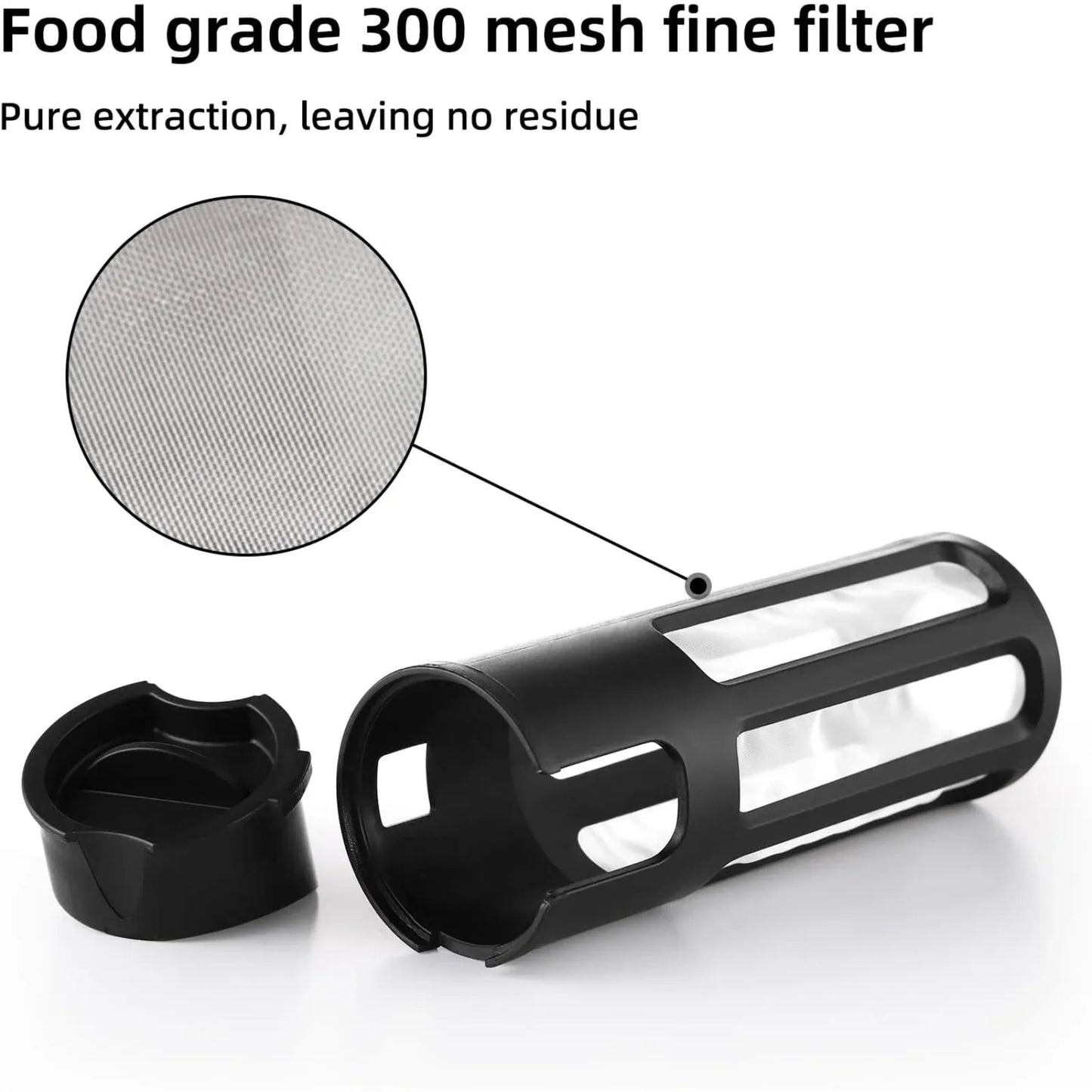 Bincoo Portable Cold Brew Cup with Removable Filter
