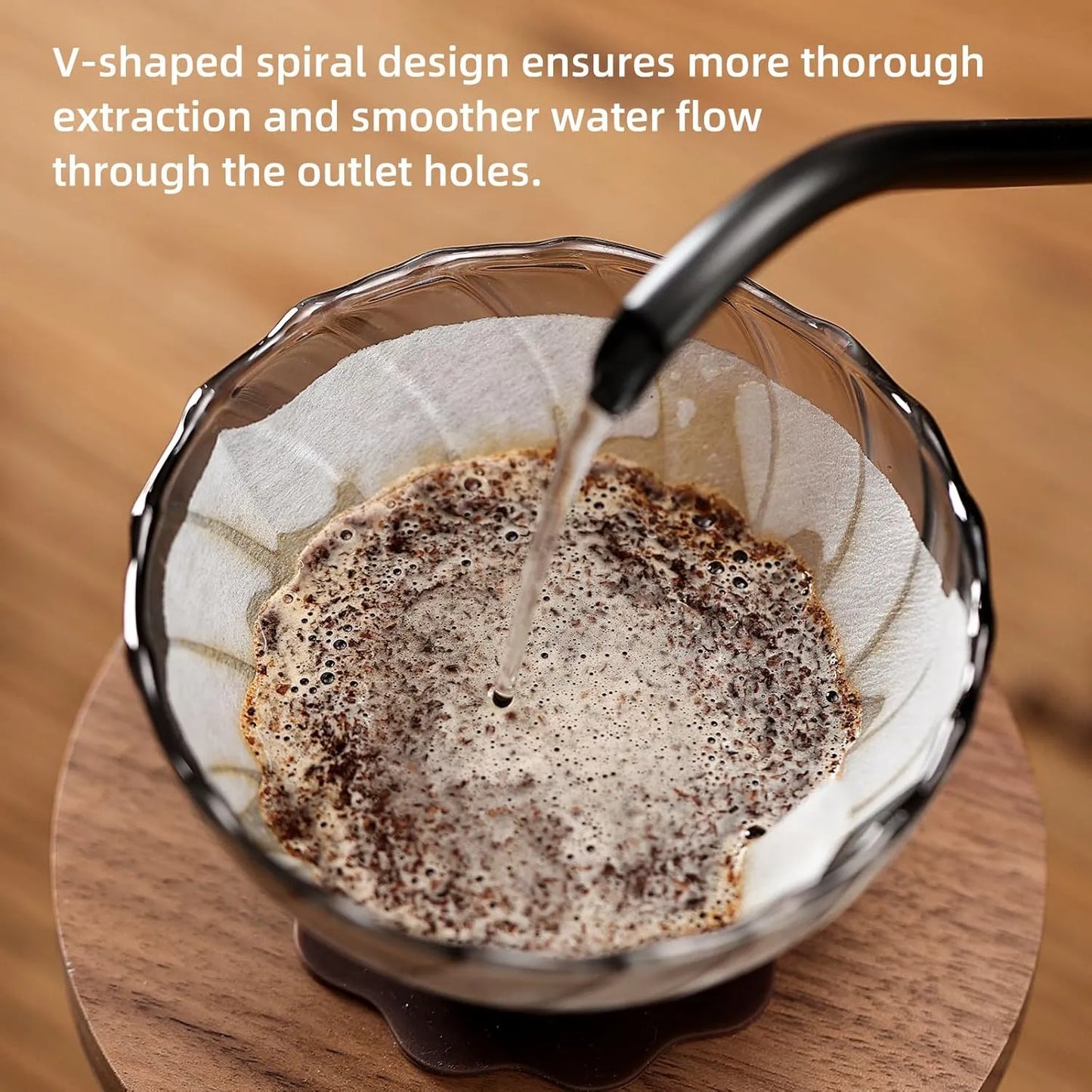 Bincoo Pour Over Coffee Dripper Set Glass