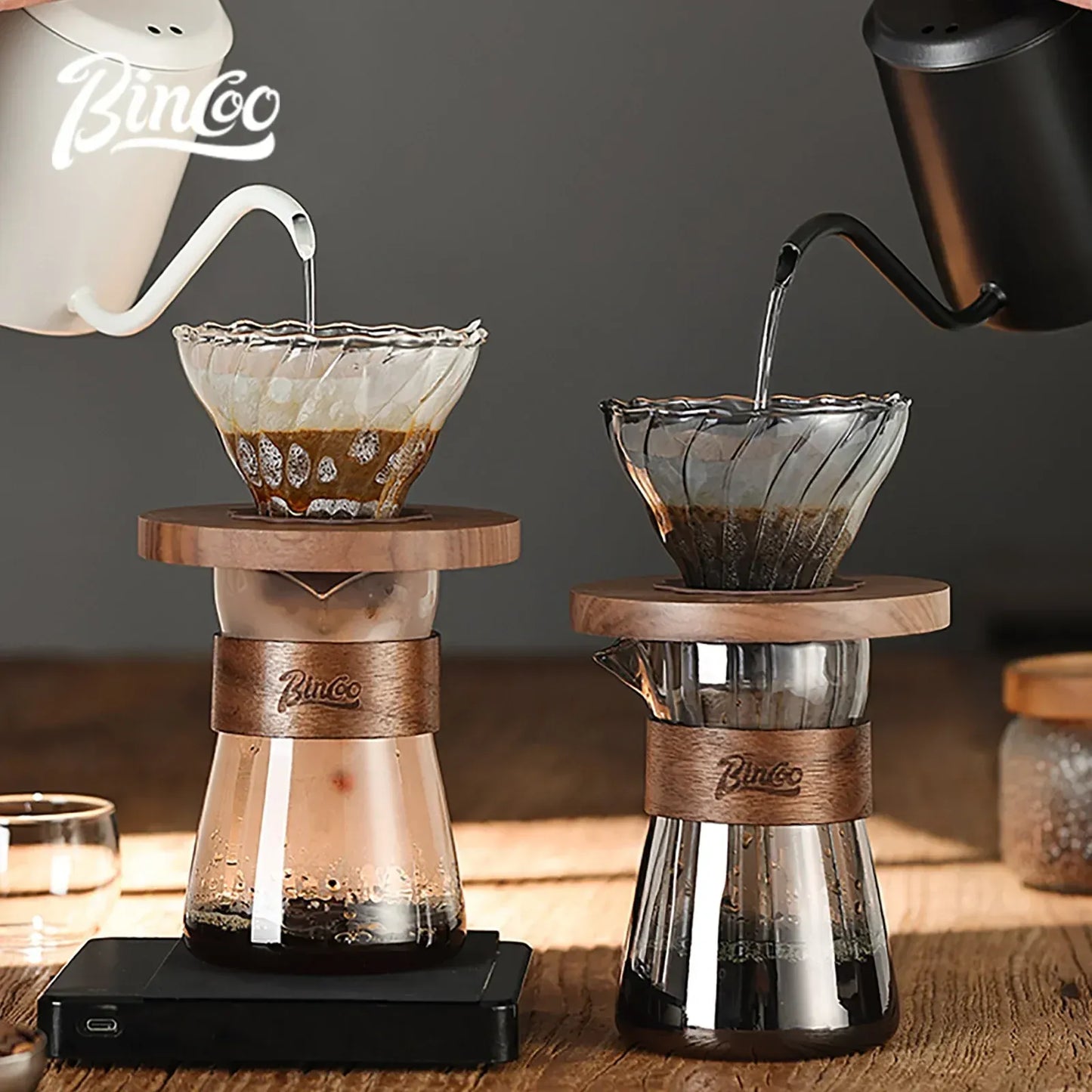 Bincoo Pour Over Coffee Dripper Set Glass
