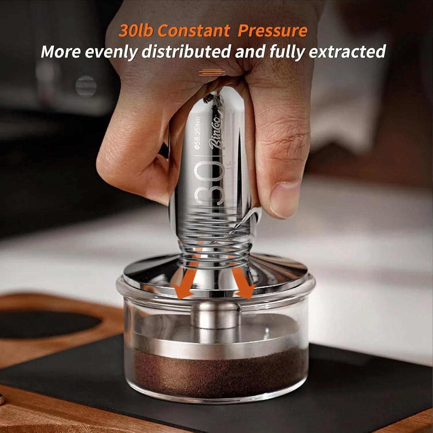 Bincoo Round Calibrated Espresso Tamper