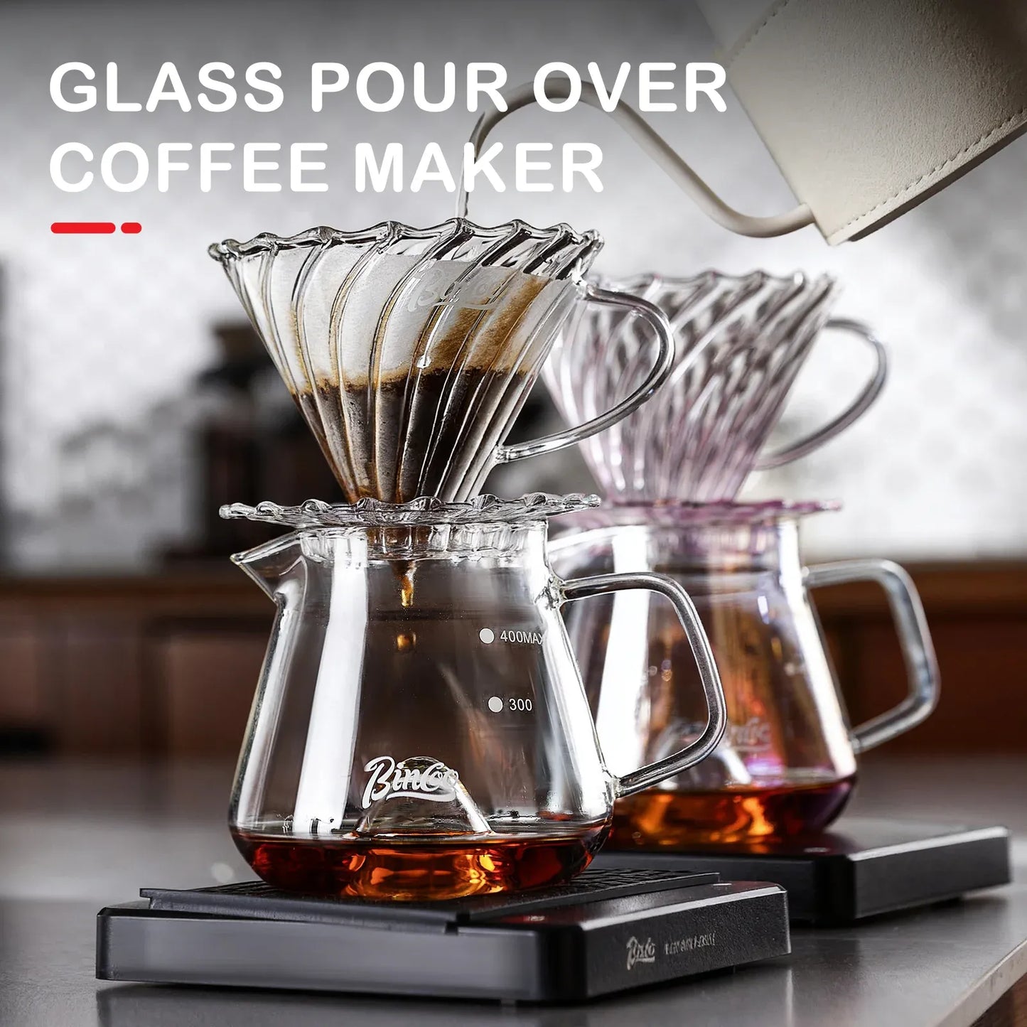 Bincoo Hill Glass Coffee Server
