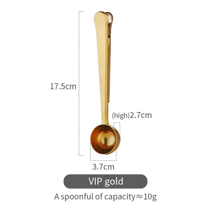 Bincoo Stainless Steel Coffee Spoon with Clip