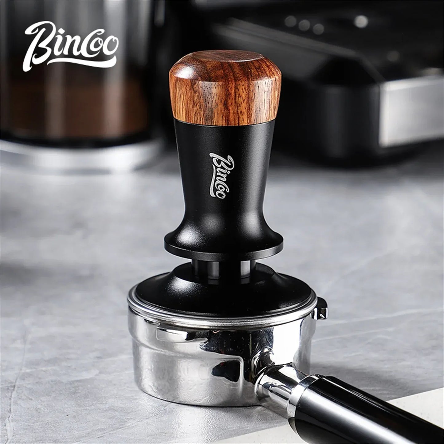Bincoo Walnut Top Spring Pressure Threaded Base (Black/Gray)
