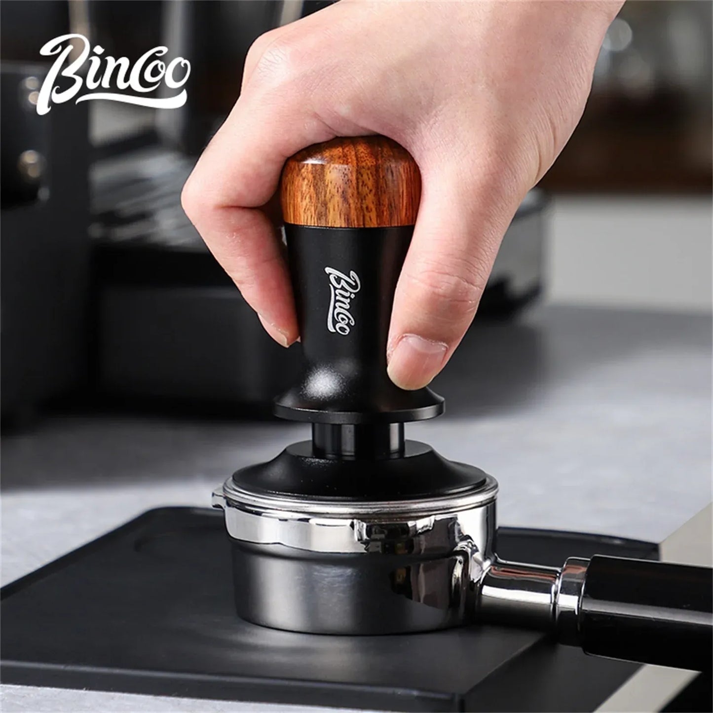 Bincoo Walnut Top Spring Pressure Threaded Base (Black/Gray)