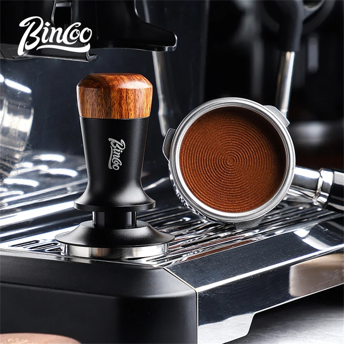 Bincoo Walnut Top Spring Pressure Threaded Base (Black/Gray)
