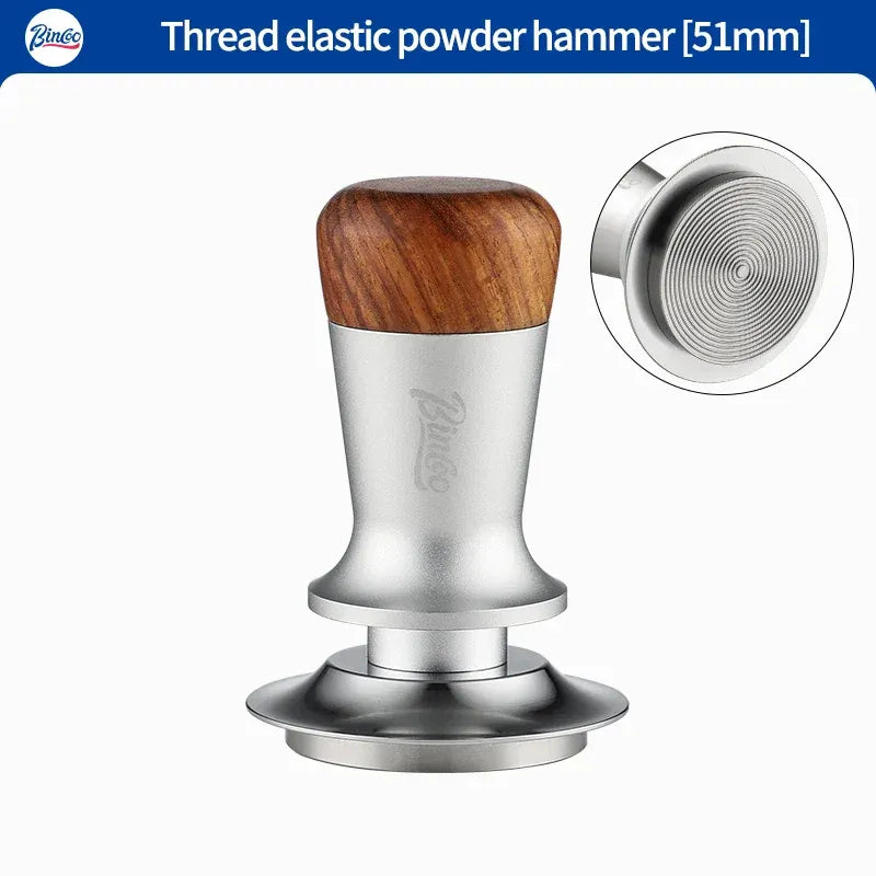 Bincoo Walnut Top Spring Pressure Threaded Base (Silver/White)