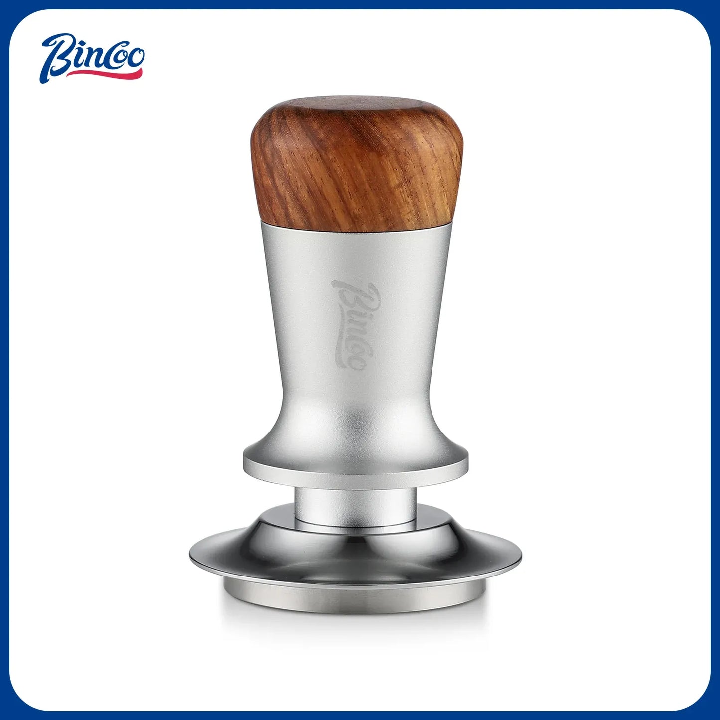 Bincoo Walnut Top Spring Pressure Threaded Base (Silver/White)