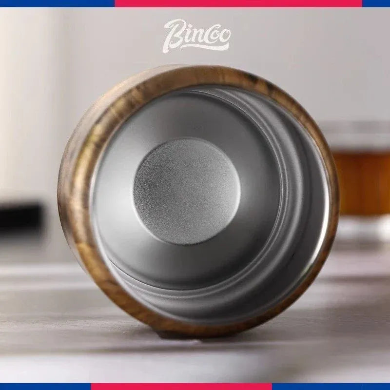 Bincoo Wood Finish Vacuum Coffee Container