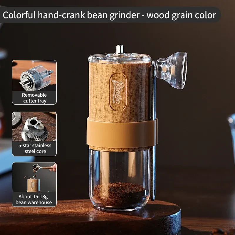 Bincoo Wood Grain Manual Coffee Grinder
