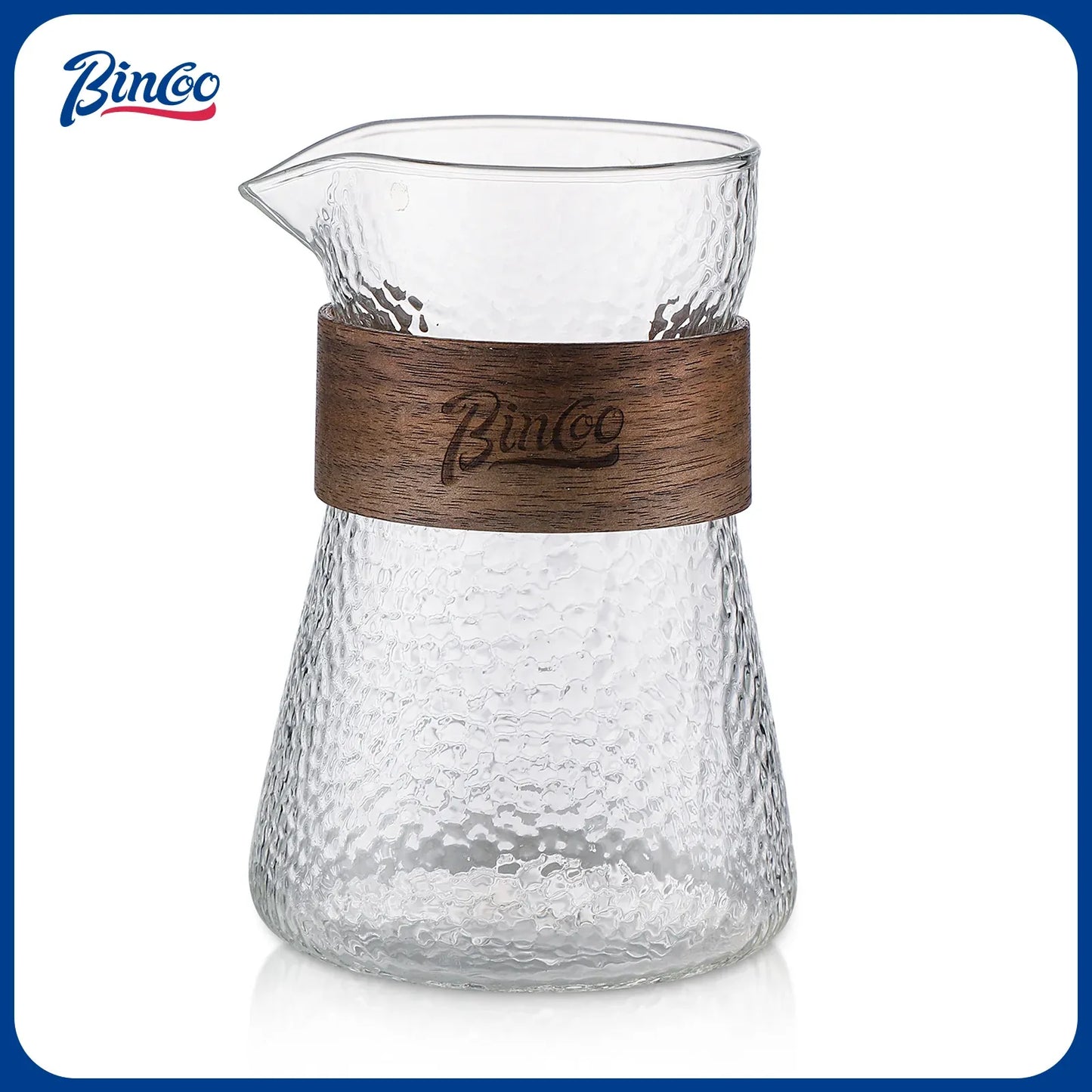 Bincoo Hammered Glass Coffee Server