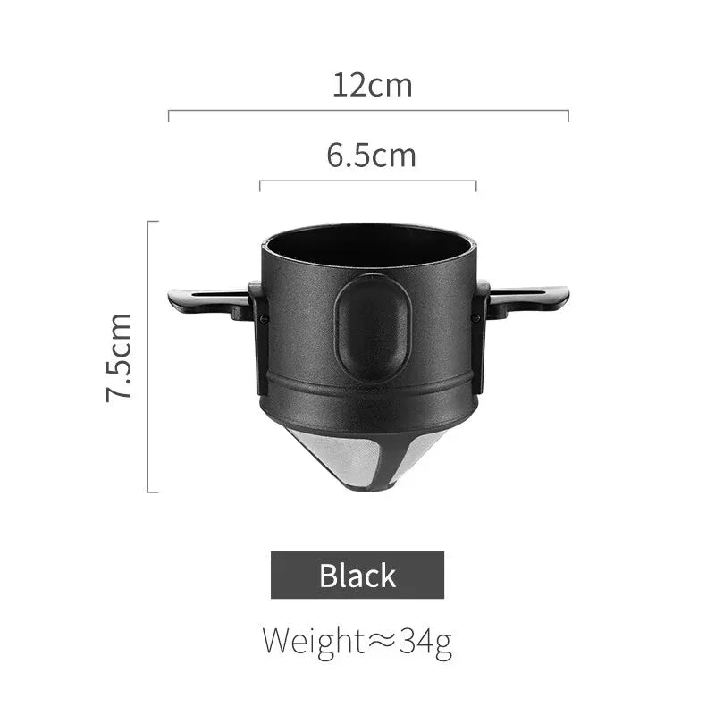 Bincoo Foldable Double Funnel Travel Coffee Dripper