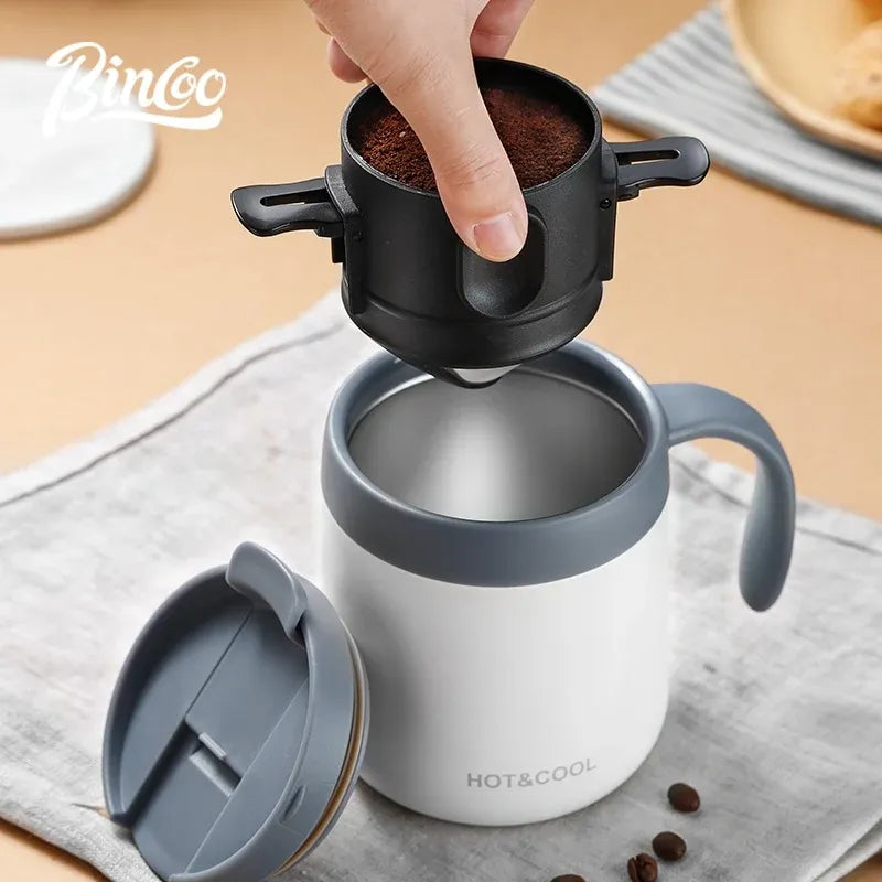 Bincoo Foldable Double Funnel Travel Coffee Dripper