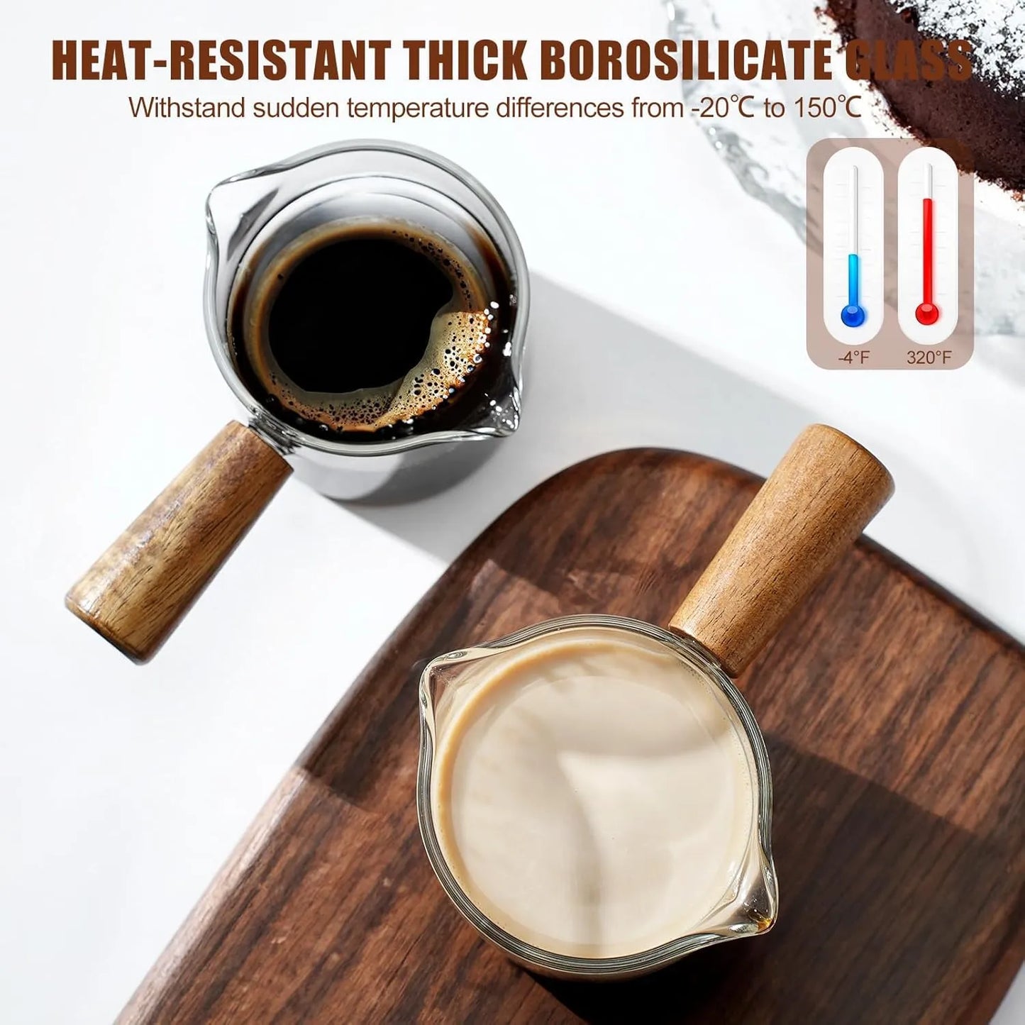 Coffee Plus Espresso Measuring Glass