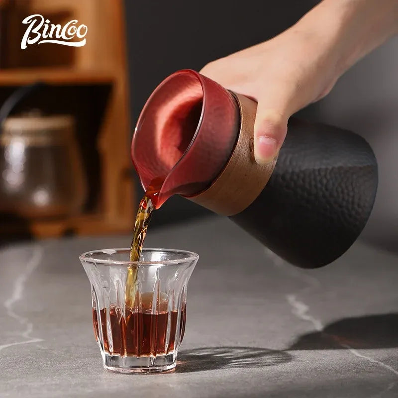 Bincoo Patterned Glass Coffee Carafe (Blackberry)