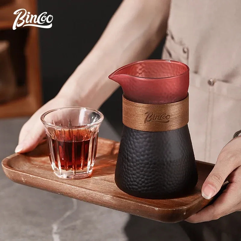 Bincoo Patterned Glass Coffee Carafe (Blackberry)