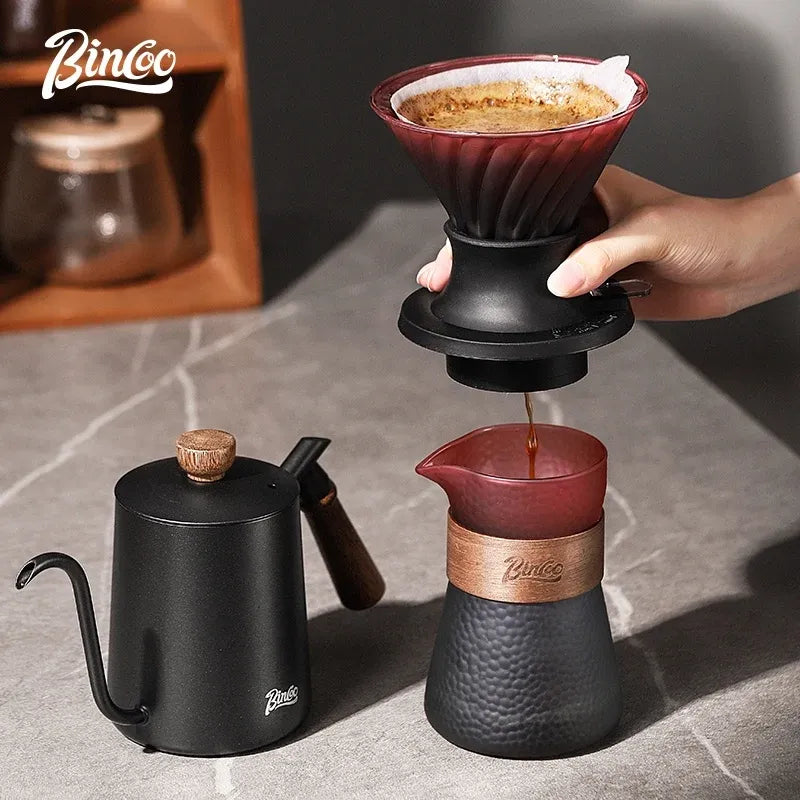 Bincoo Patterned Glass Coffee Carafe (Blackberry)