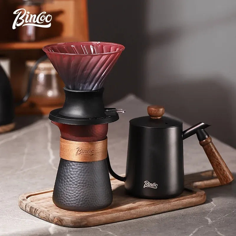 Bincoo Patterned Glass Coffee Carafe (Blackberry)