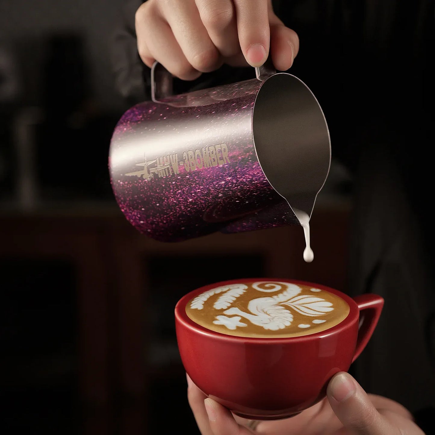 MHW-3BOMBER Latte Art Pitcher 5.0 Purple