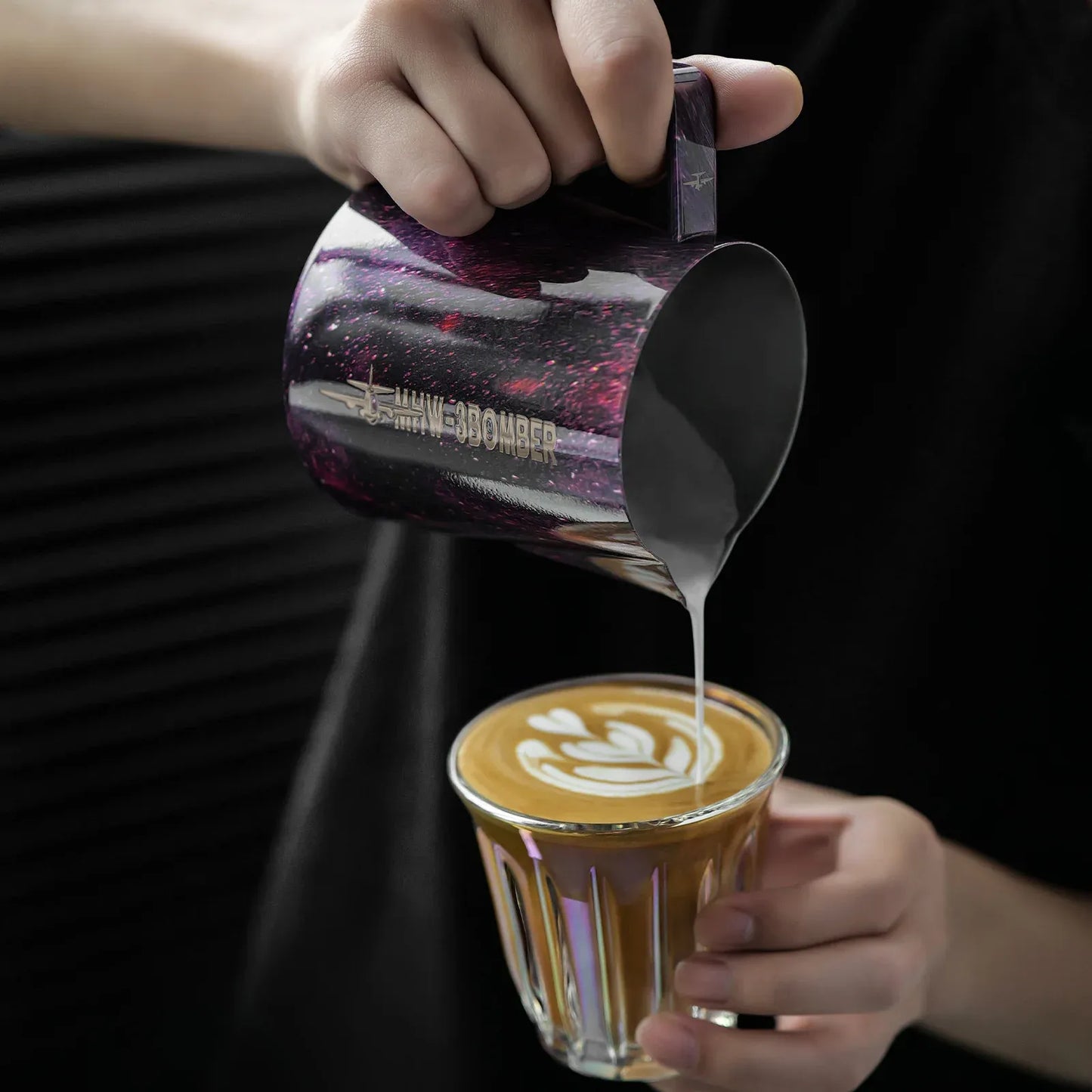 MHW-3BOMBER Latte Art Pitcher 5.0 Purple