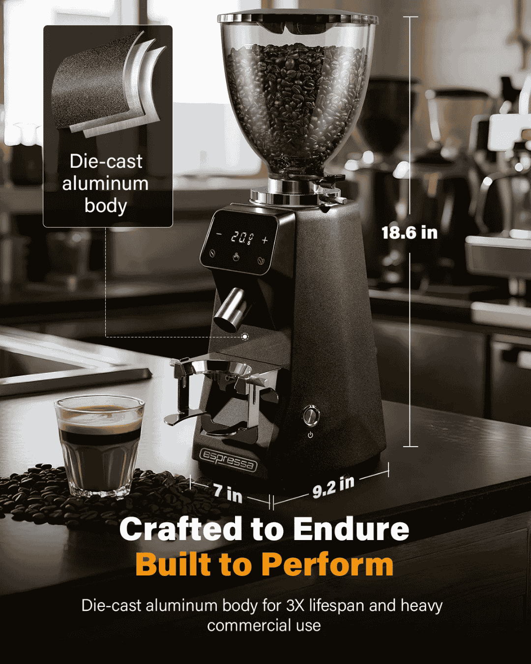 Espressa Ion 64 Commercial Flat Burr Grinder