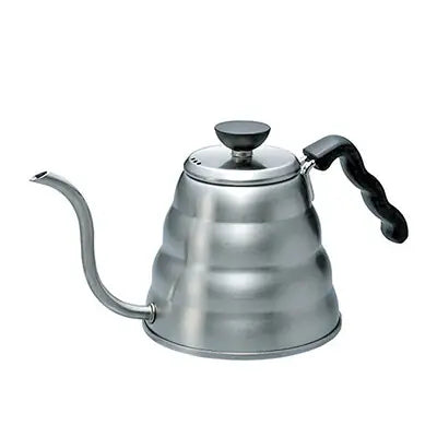 Hario Buono stainless steel gooseneck pour-over kettle with ergonomic handle
