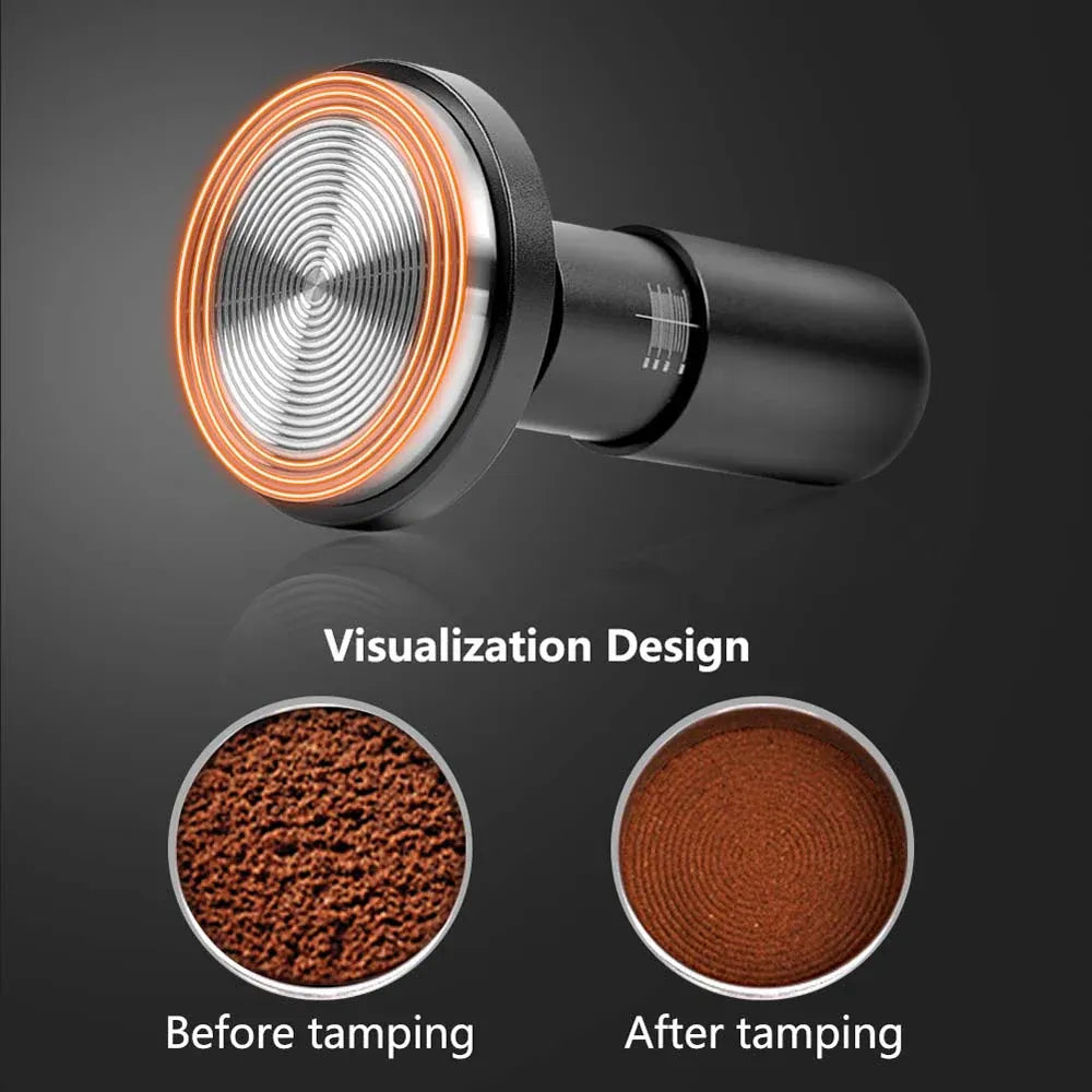 IKAPE Calibrated Coffee Adjustable Pressure Spring Tamper