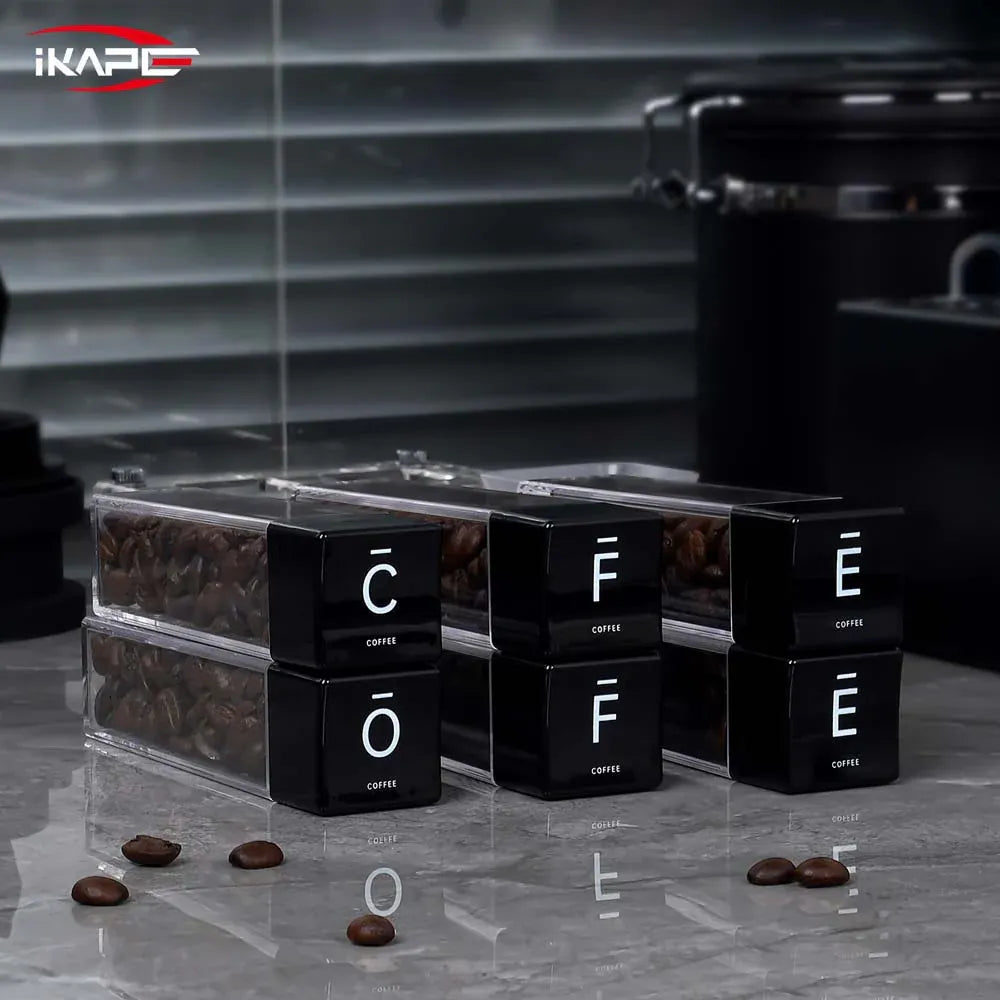 IKAPE Coffee Bean Cellars with Stand & Hopper