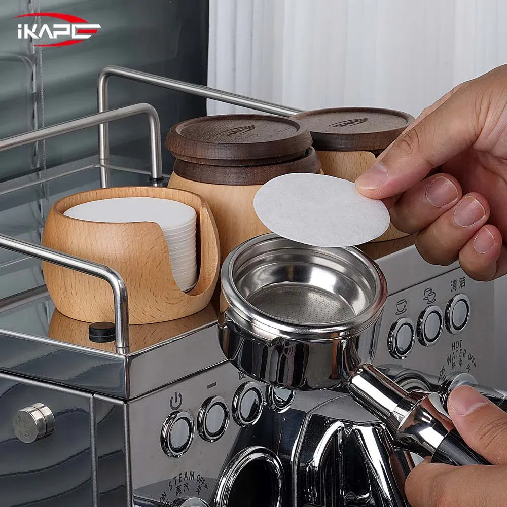 IKAPE Filter Paper 200pcs With Wooden Box 58mm