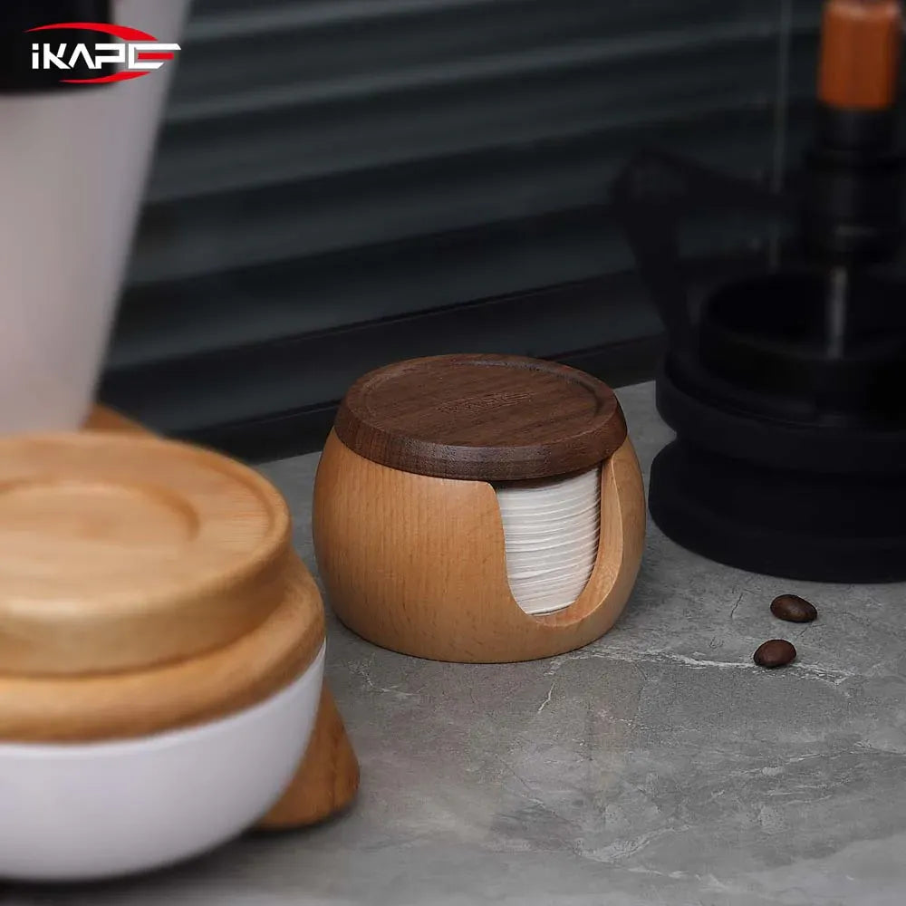 IKAPE Filter Paper 200pcs With Wooden Box 58mm