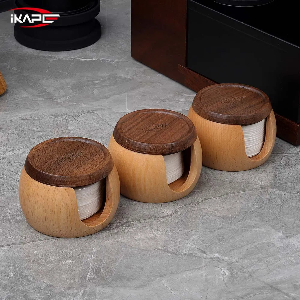 IKAPE Filter Paper 200pcs With Wooden Box 58mm