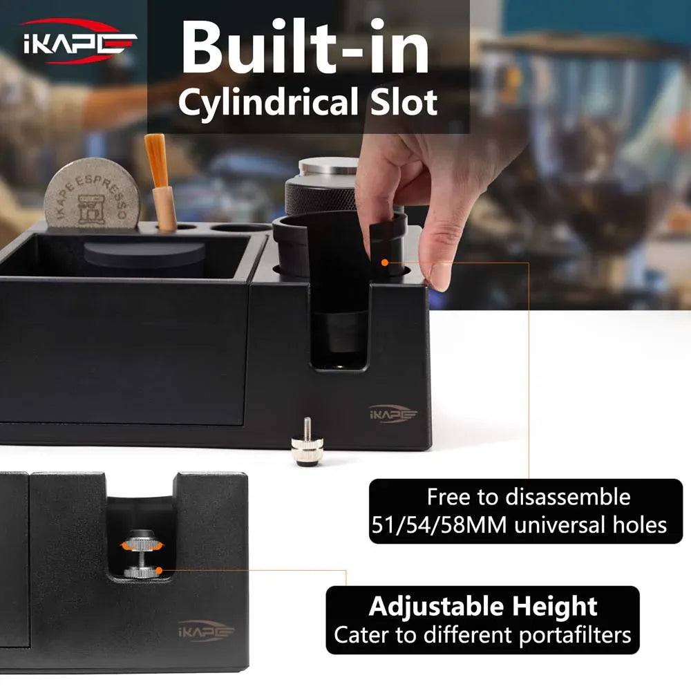 IKAPE ABS V2 Knock Box + Tamping Station