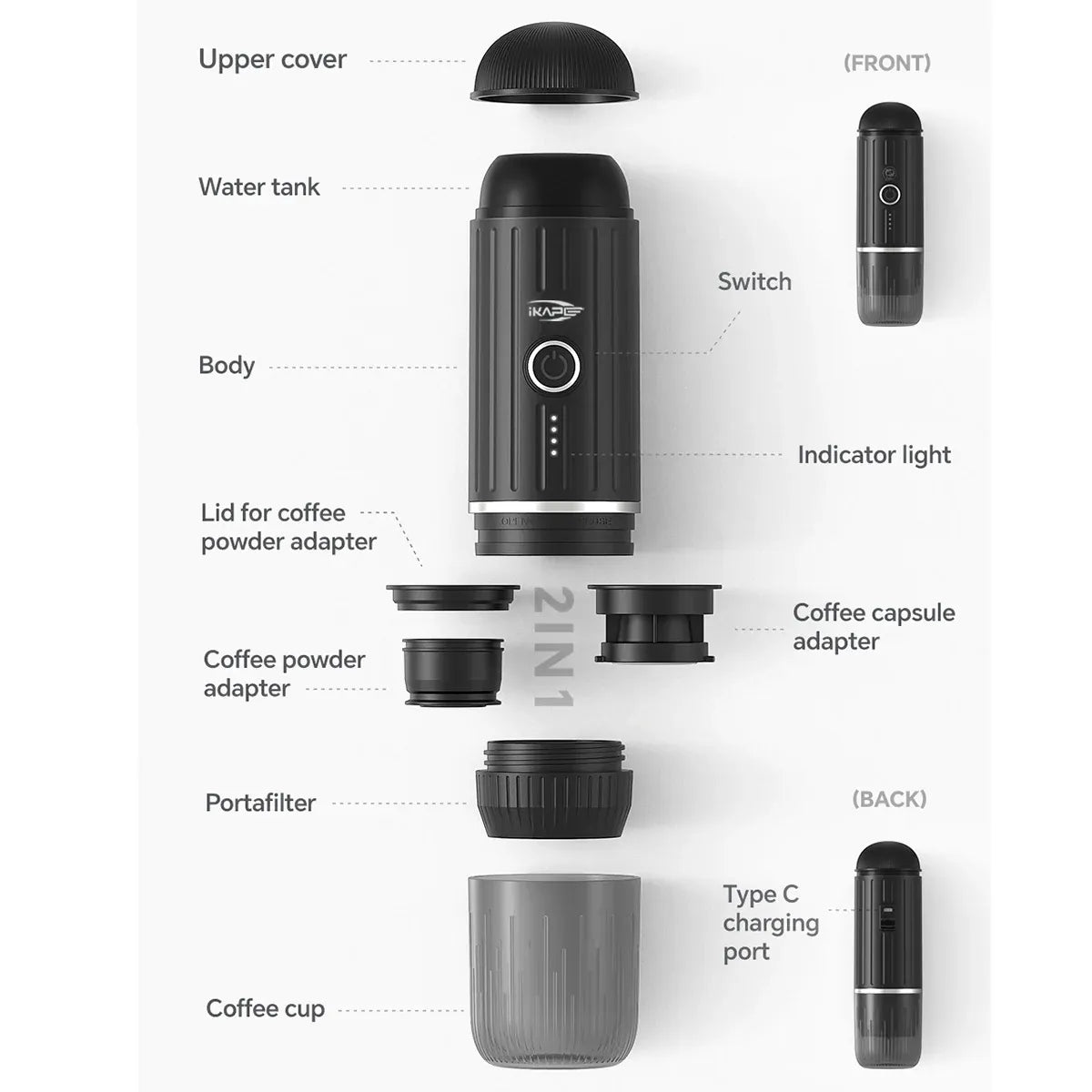 IKAPE Portable Espresso Maker V1