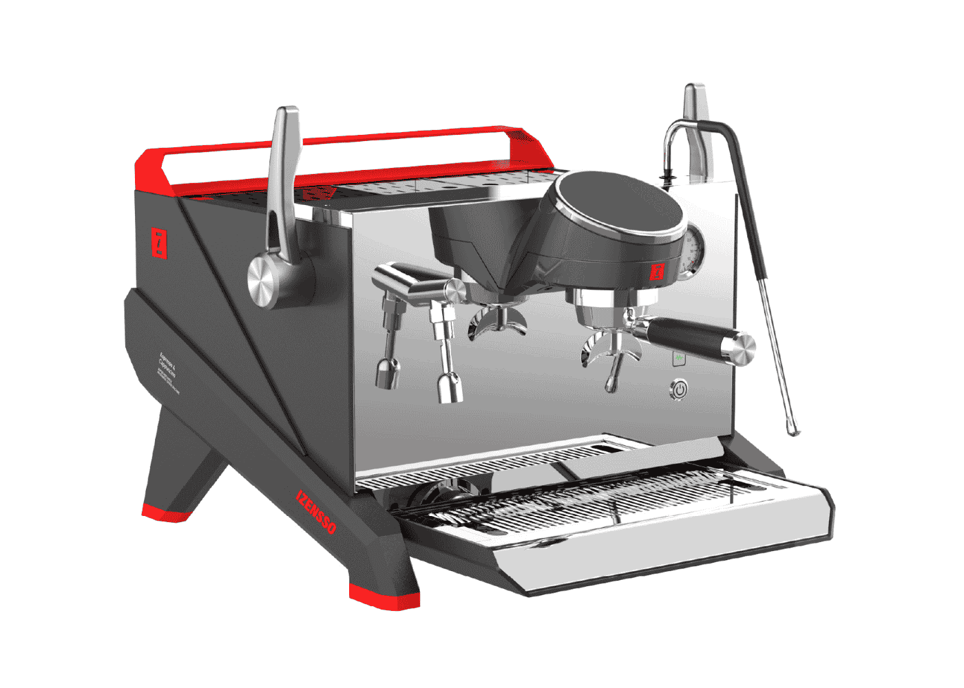 Izensso Raptor Black 1 GR | Professional T3 Multi-Boiler Machine ...