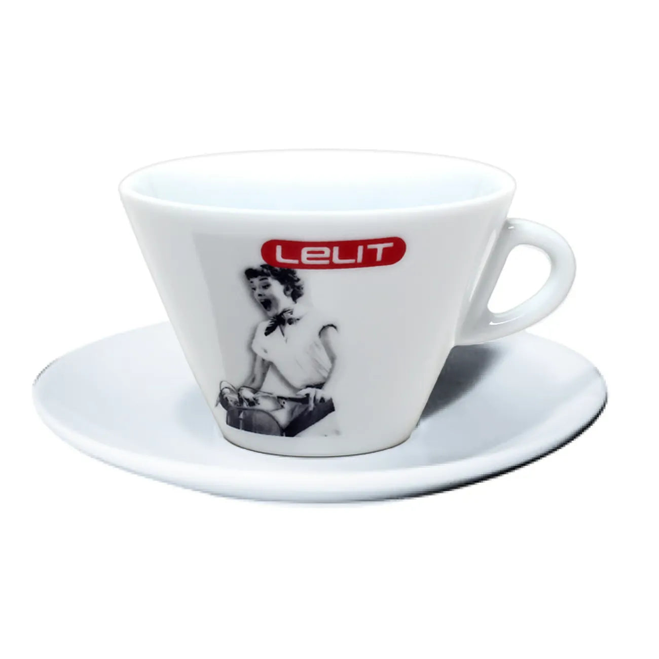 Lelit Porcelain Latte cups with saucers (Set of 6)
