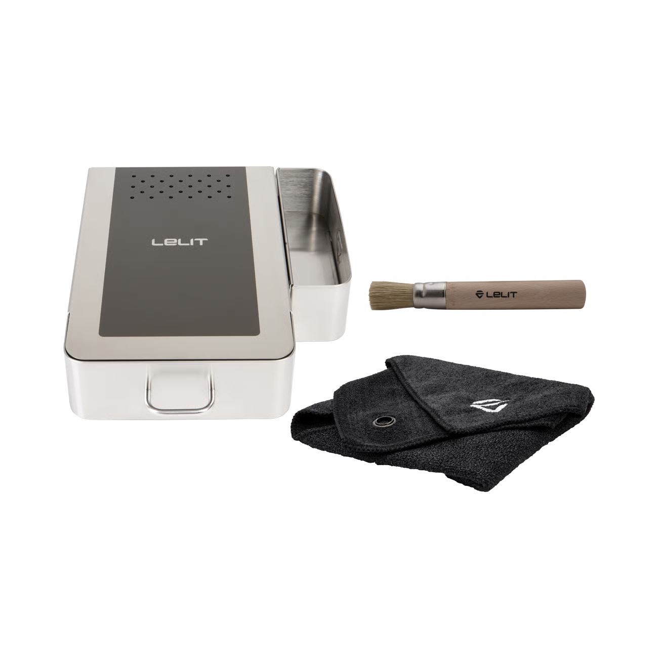 Lelit Stainless Steel Knock Box Drawer with Cleaning Tools