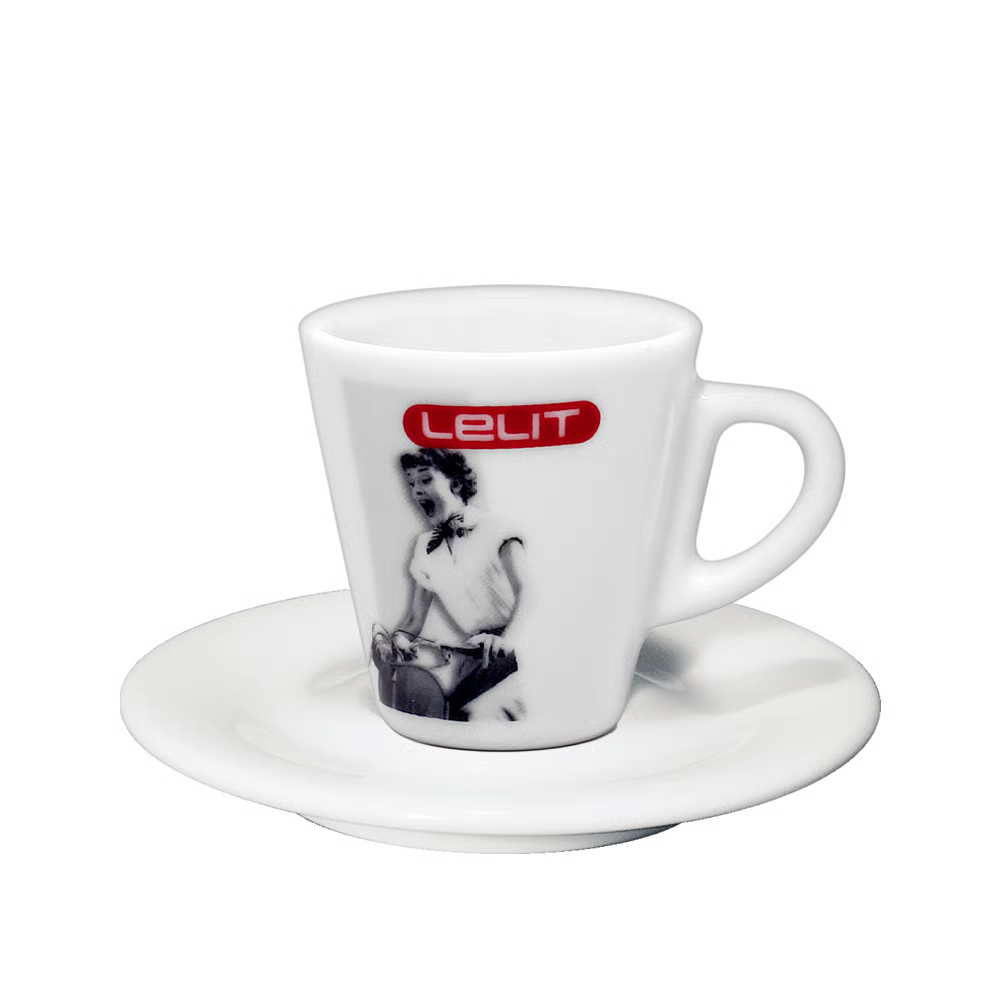 Porcelain Espresso Cups and Saucers Set