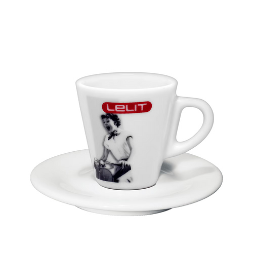 Porcelain Espresso Cups and Saucers Set