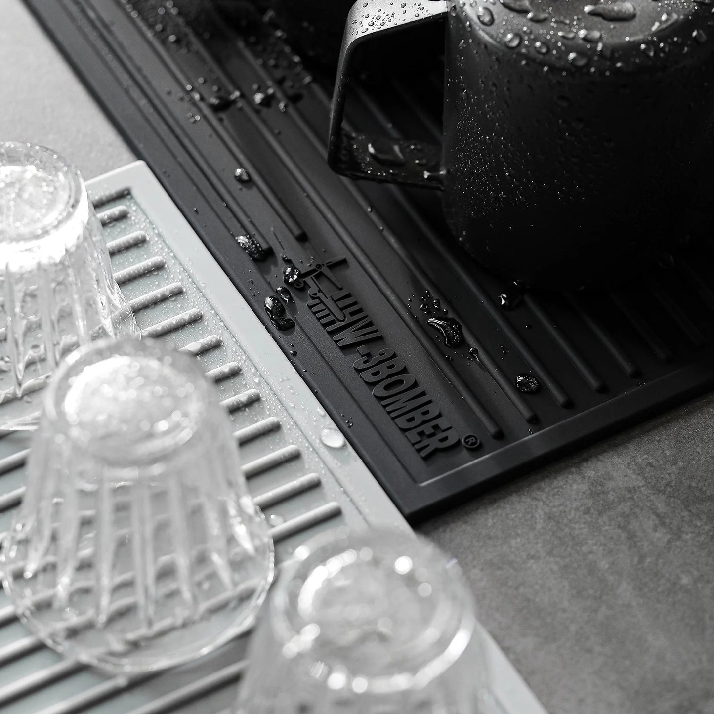 MHW-3BOMBER Coffee Bar Silicone Dish Drying Pad