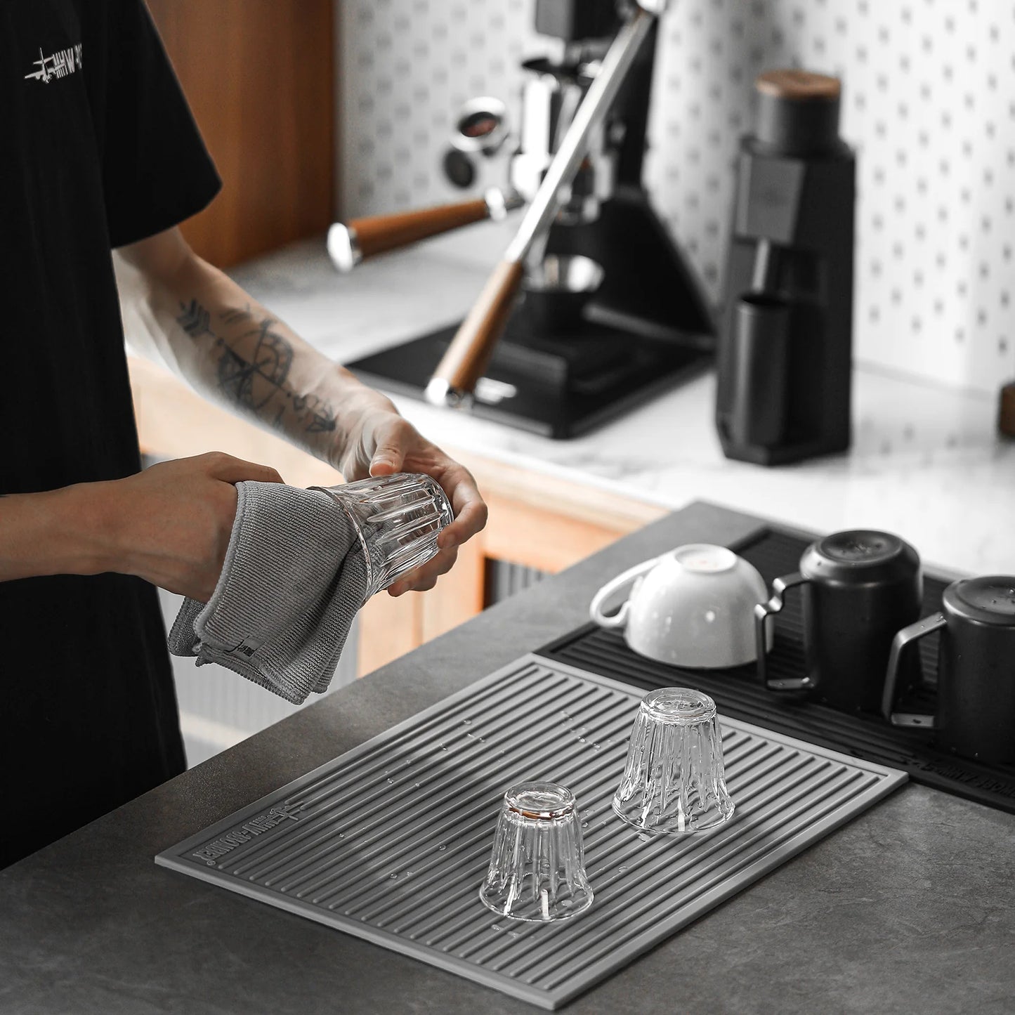 MHW-3BOMBER Coffee Bar Silicone Dish Drying Pad