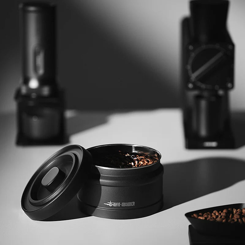 MHW-3BOMBER Coffee Vacuum Black Storage Canister