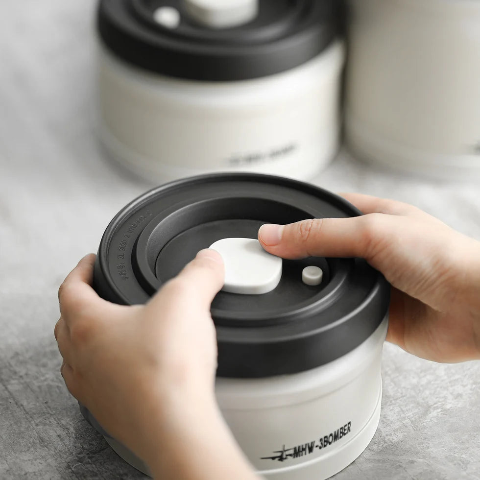 MHW-3BOMBER Coffee Manual Vacuum Storage Canister