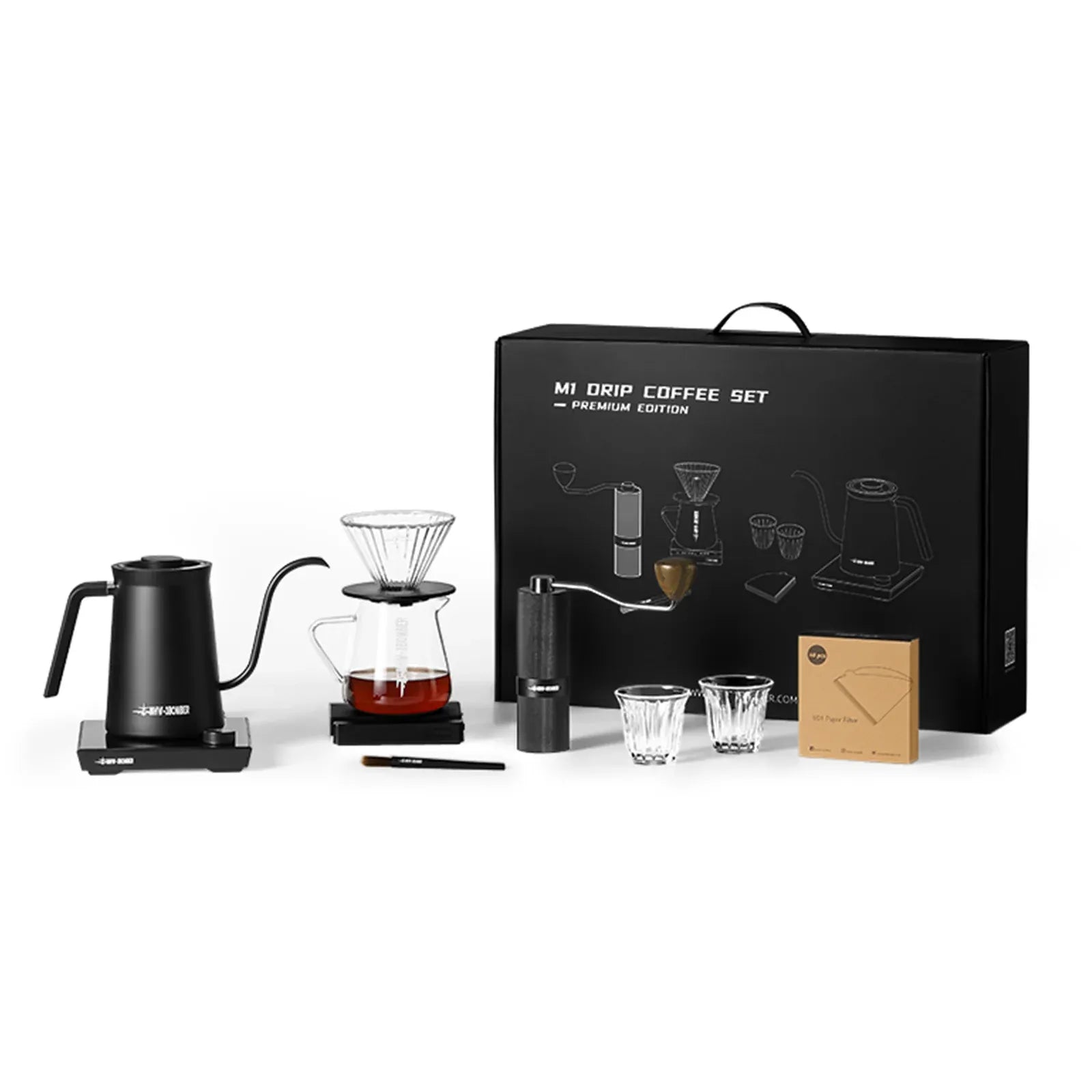 MHW-3 Bomber 9 piece M1 Assasin Pour Over Set Coffee Making accessories and Serving equipments CoffeePlus.india